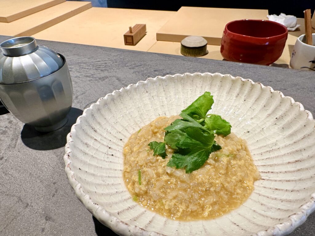 「立ち喰い鮨 人人」ブログレビュー 締めのかぶすおじや