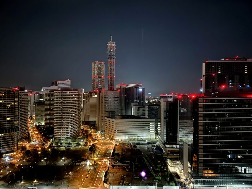 ヒルトン横浜 エグゼクティブルーム キング 夜景