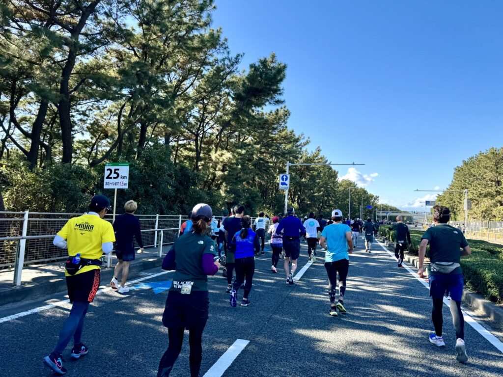 湘南国際マラソン 25km通過