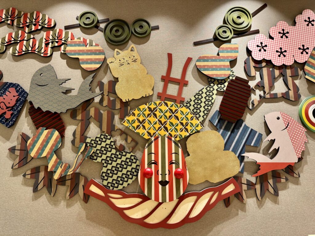 御宿野乃浅草別邸 エントランス 壁画