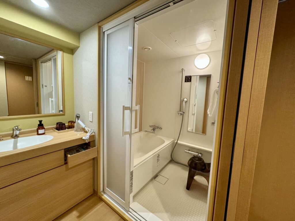 御宿野乃浅草別邸 客室浴室 デラックストリプルルーム