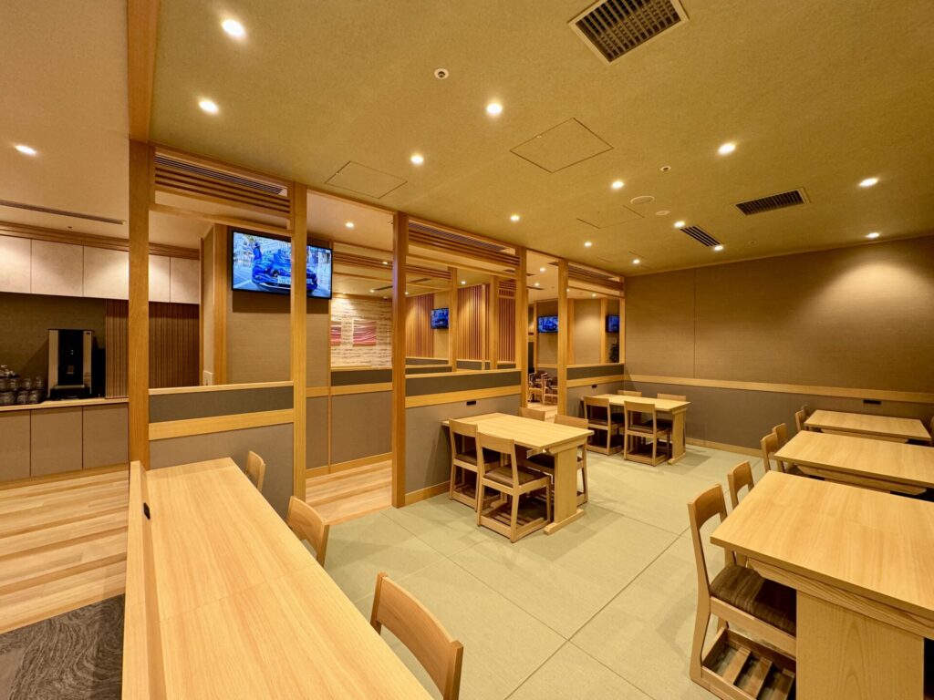 御宿野乃浅草別邸 食事処 羽衣茶寮 テーブル席