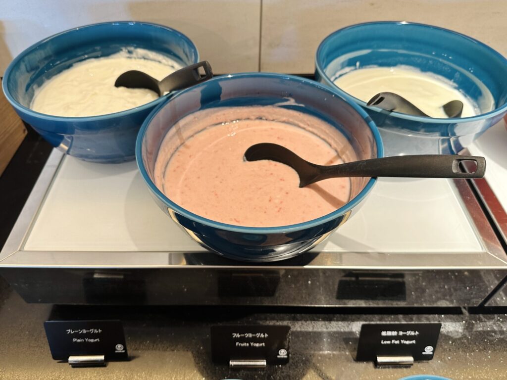 ヒルトン横浜 朝食ブログレビュー ヨーグルトコーナー