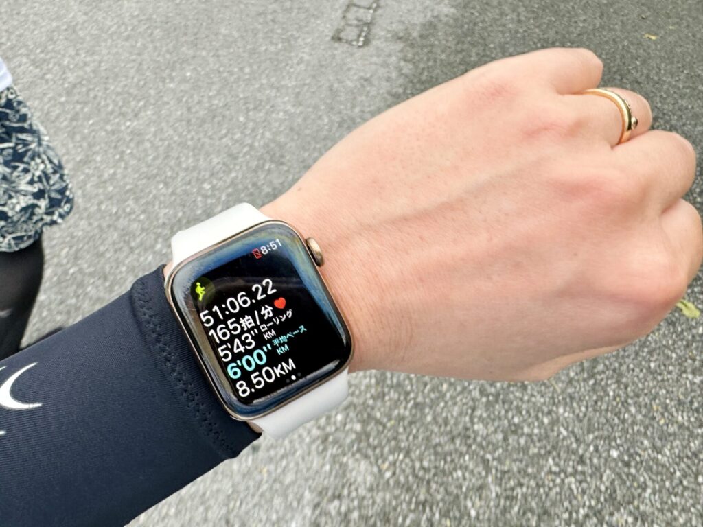 「17ENDハーフマラソン」8.5km経過