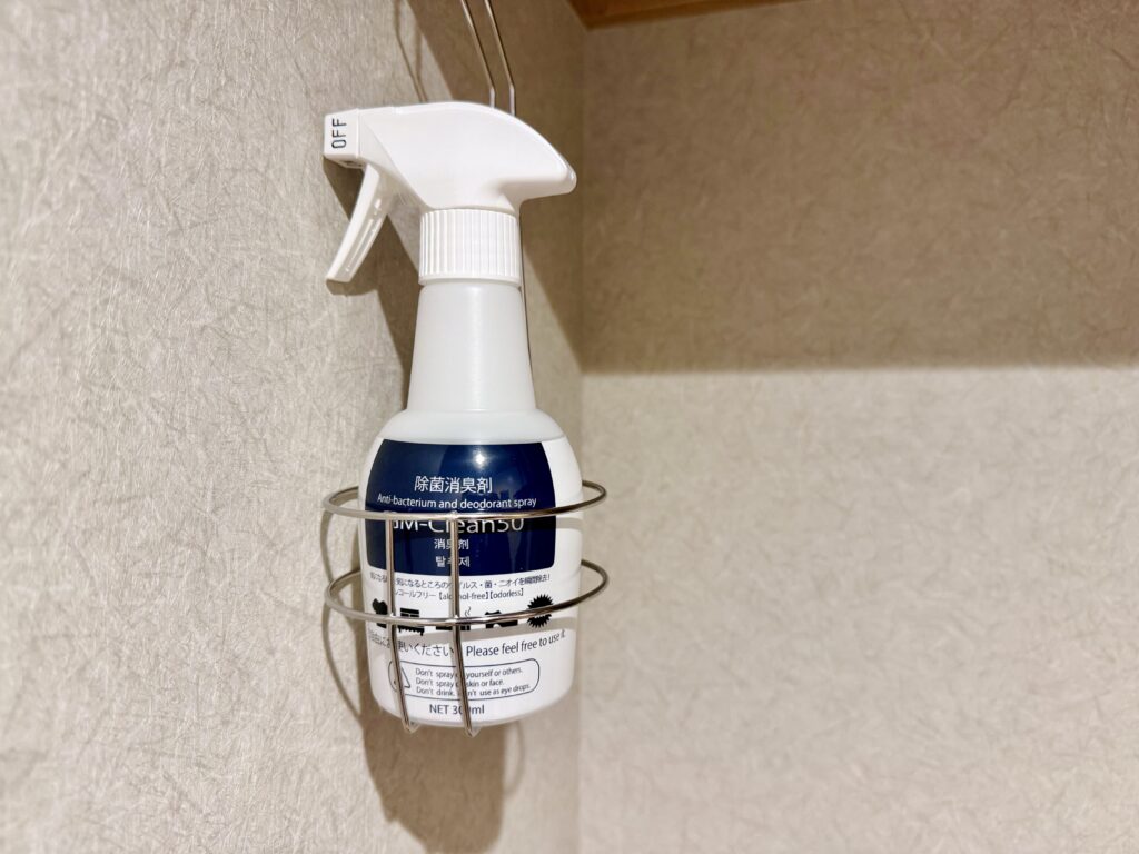 御宿 野乃浅草 別邸 客室 備品の除菌消臭スプレー