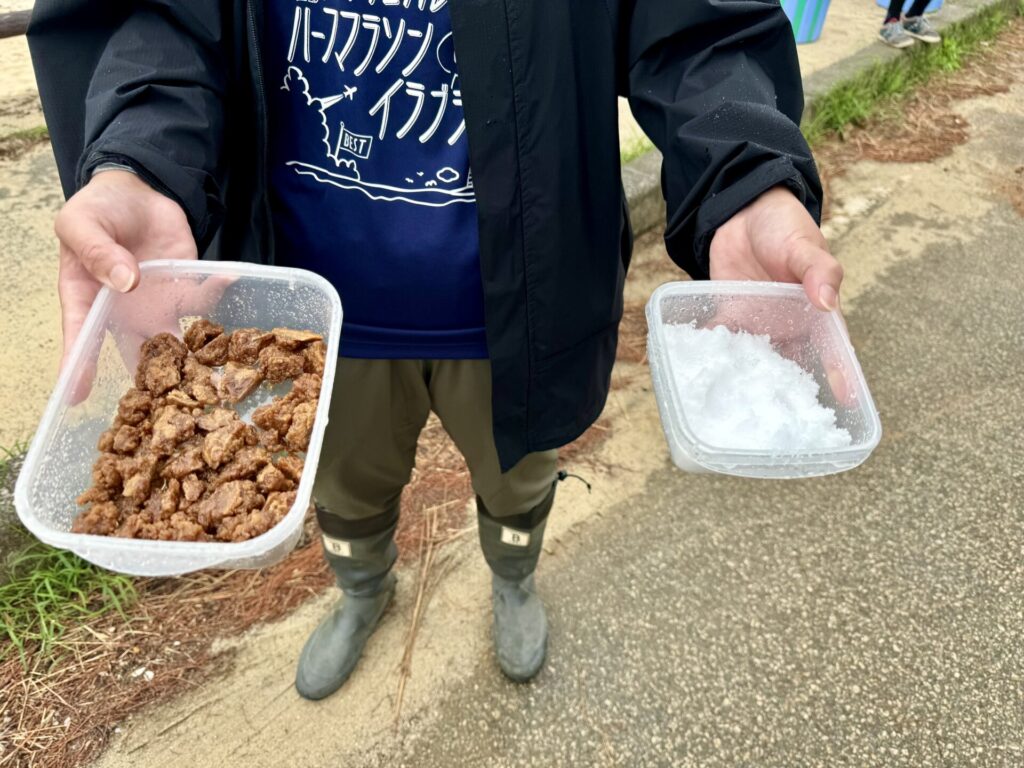 17ENDハーフマラソン 黒糖と塩のエイド