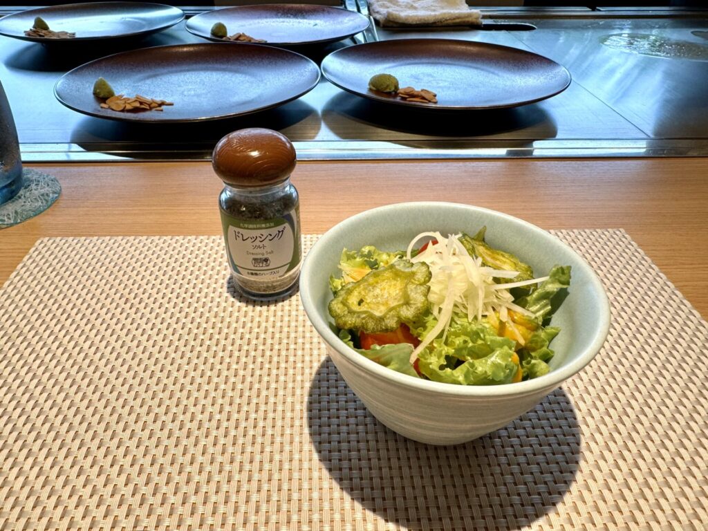 宮古島 ユキシオステーキ 雪塩ランチ サラダ