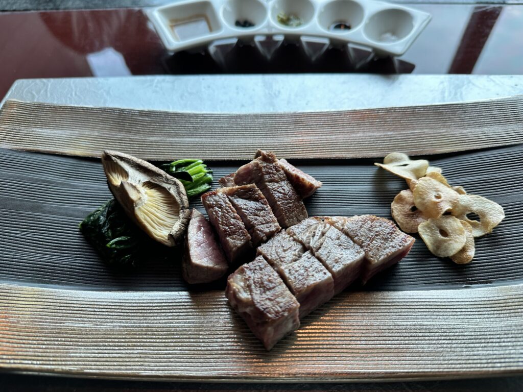 コンラッド東京 風花 鉄板焼き ヒレとサーロイン