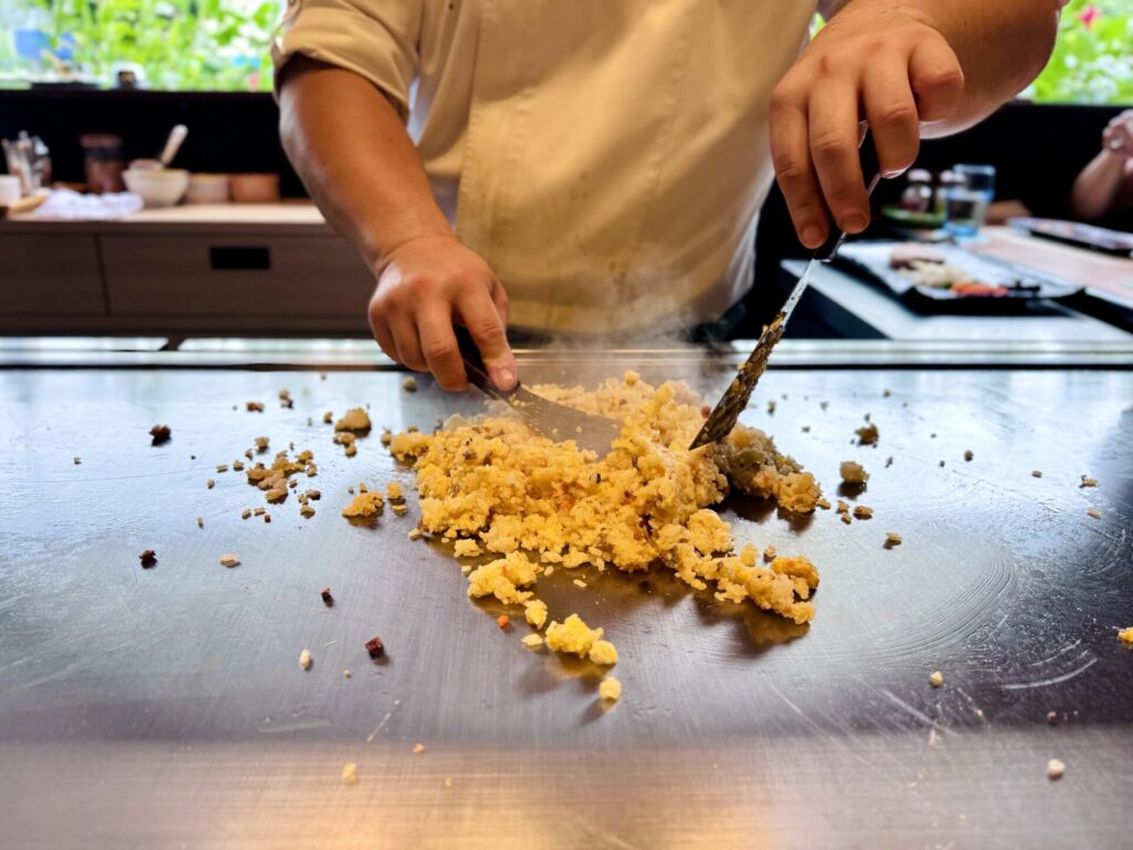 ユキシオステーキ ガーリックライス