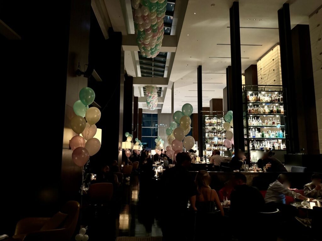 コンラッド東京 カウントダウンパーティー 会場の雰囲気