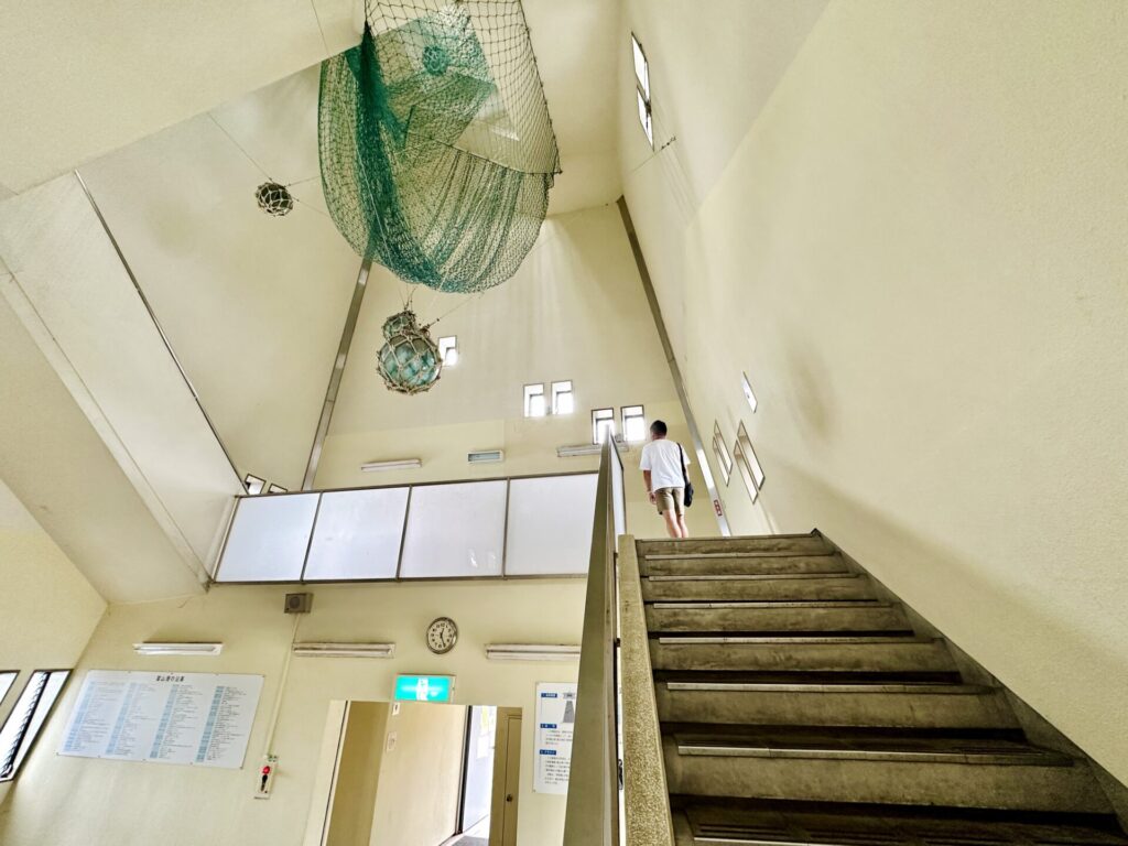 岩瀬地区 観光スポット「富山港展望台」内部の様子