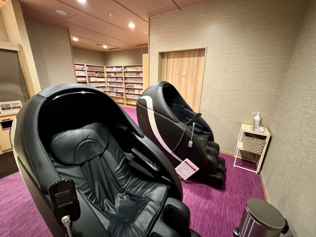 御宿 野乃浅草 別邸 マッサージチェア「あんま王Ⅳ」B1F