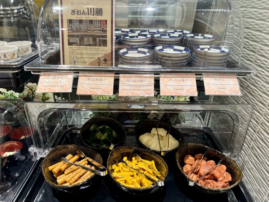 野乃浅草別邸 朝食 京つけもの ぎおん勝川