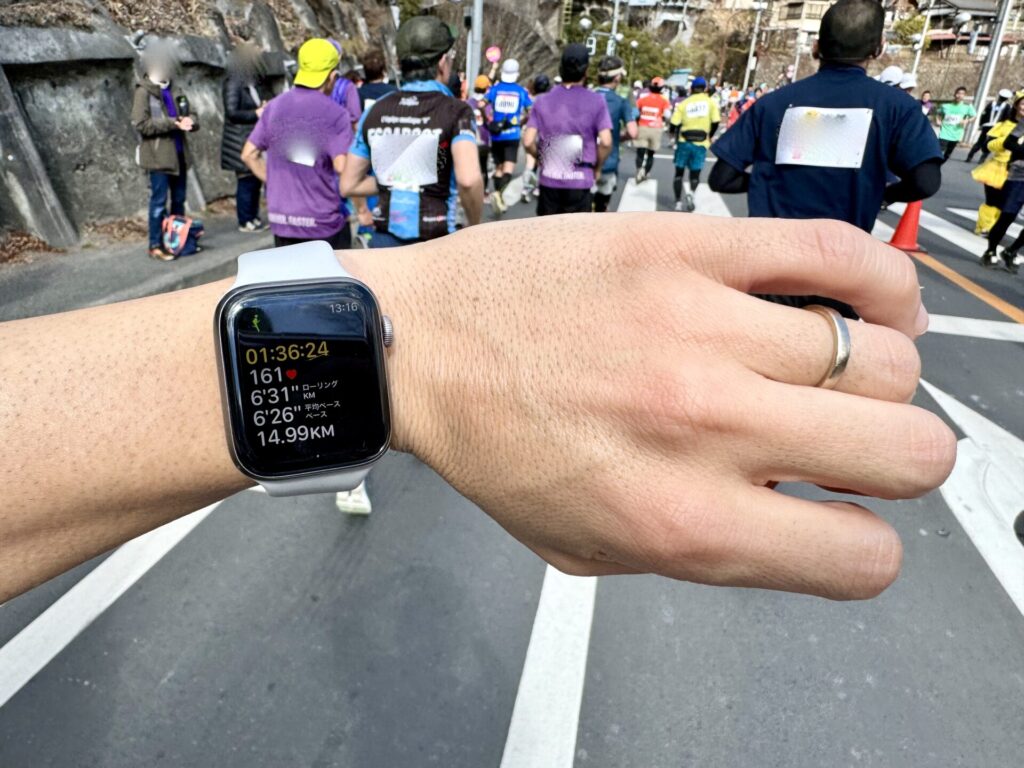 青梅マラソン 15km通過