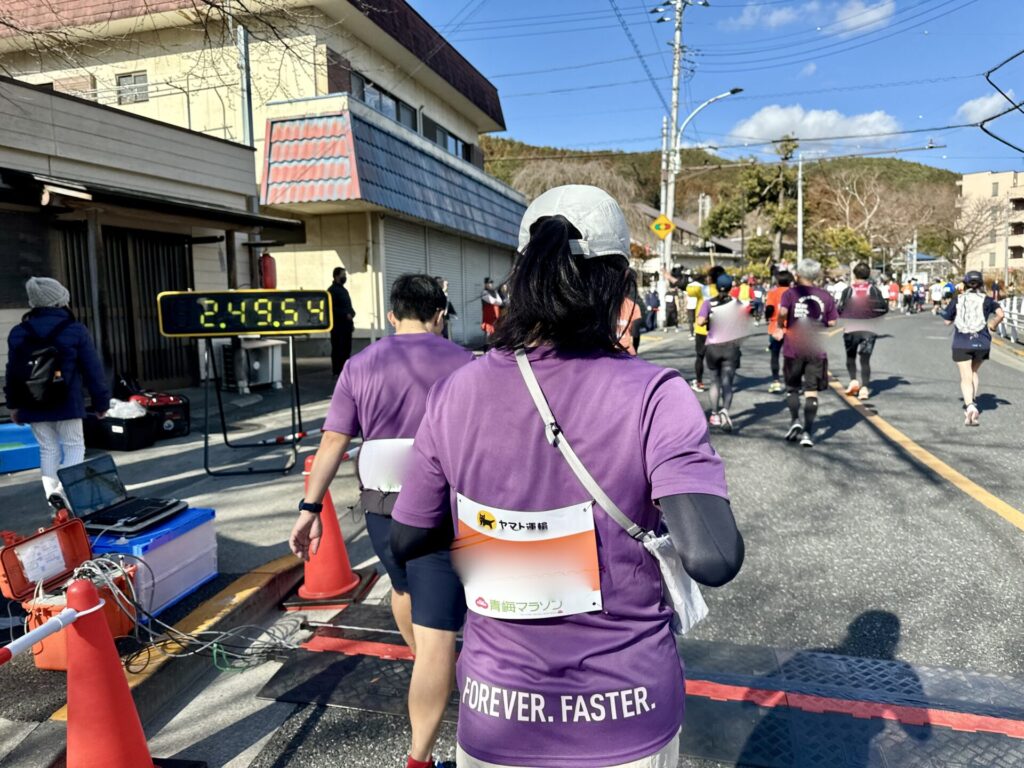 青梅マラソン 25km通過