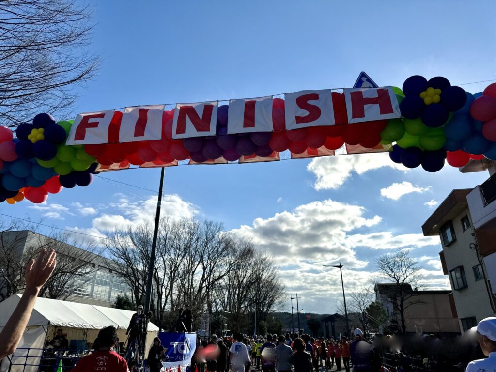 青梅マラソン ゴールゲート