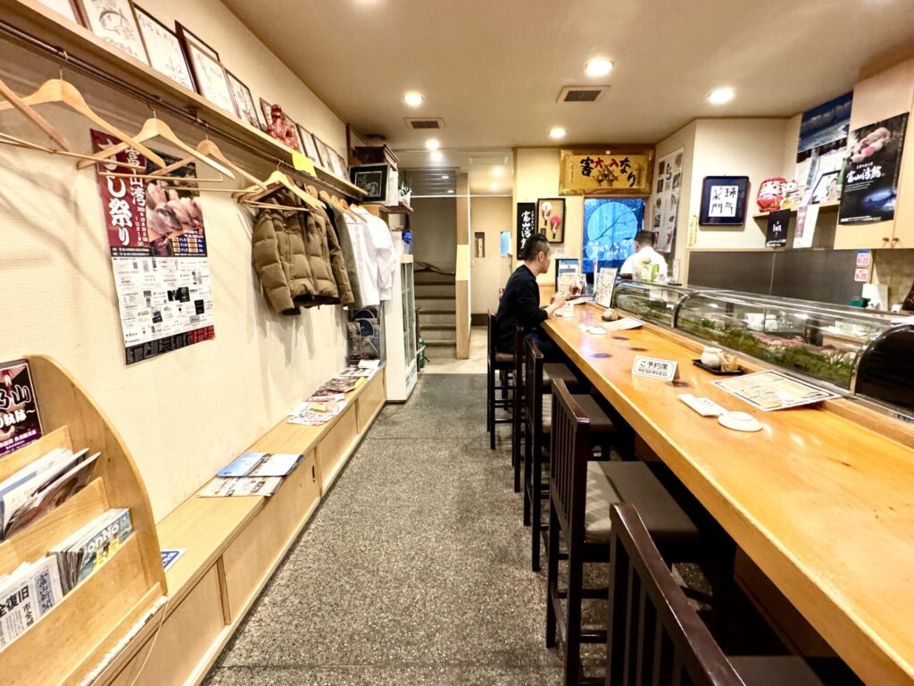 富山 寿司正 カウンター