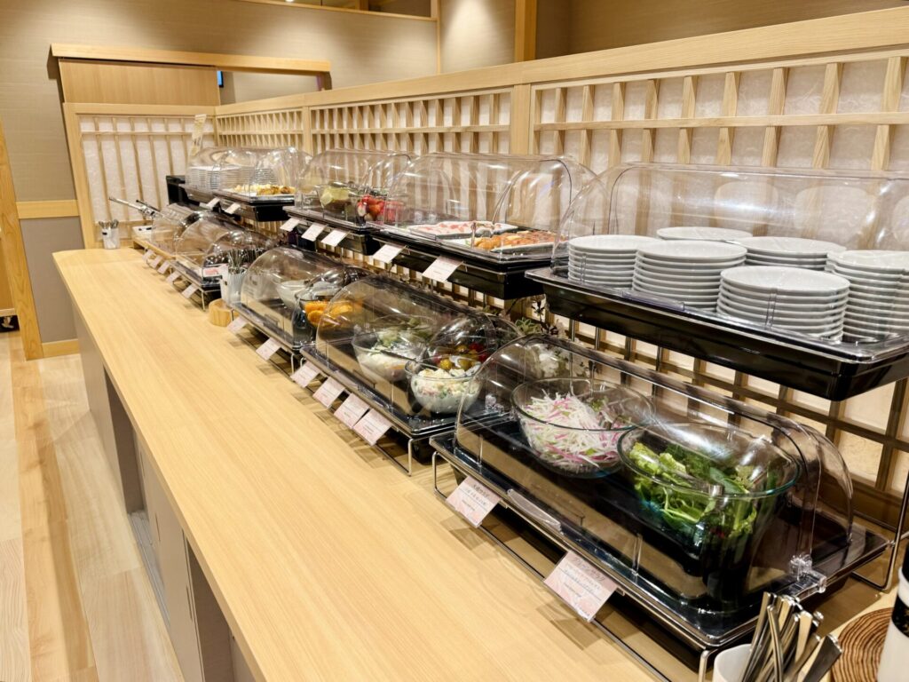 野乃浅草 別邸 朝食 サラダコーナー