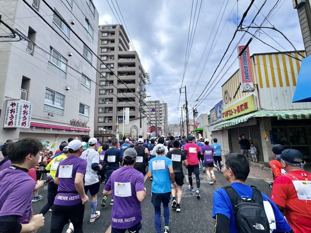 青梅マラソン 都道28号線を西方向へ