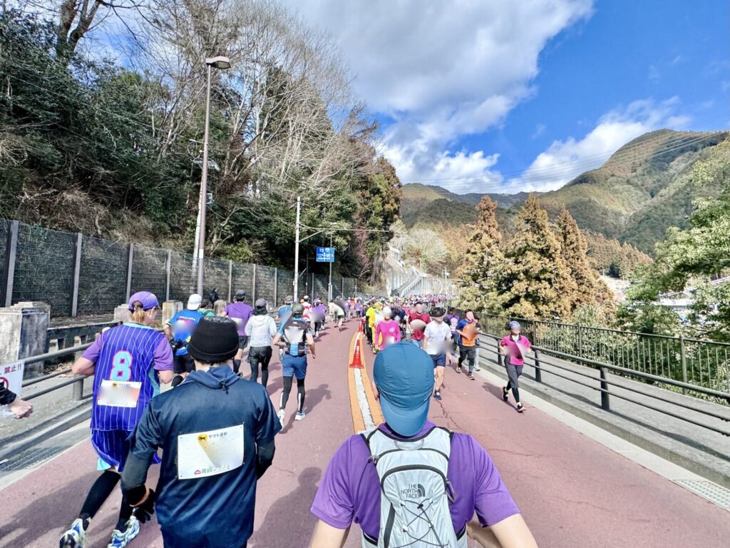 青梅マラソン 復路の様子