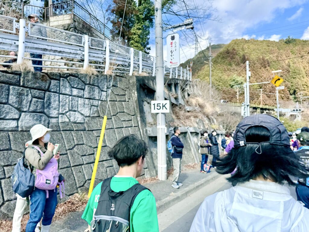 青梅マラソン 15km通過