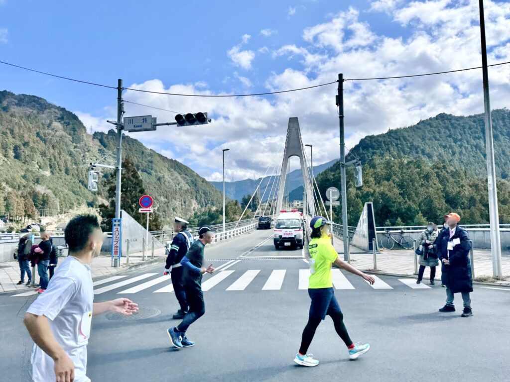 青梅マラソン 復路の様子