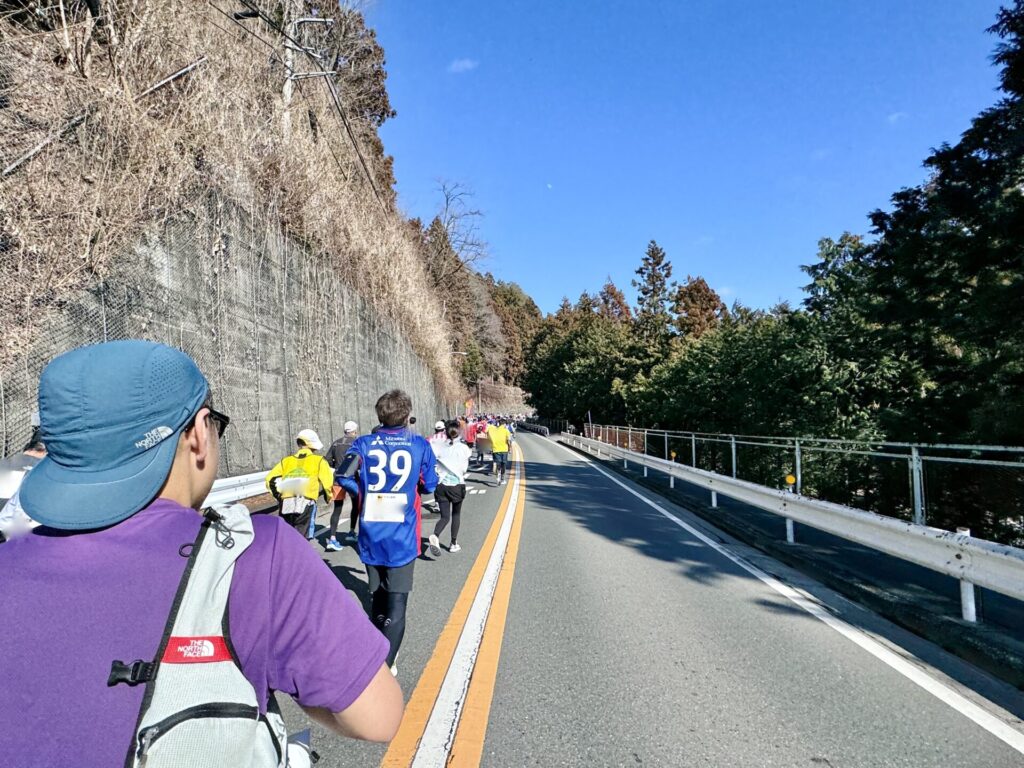 青梅マラソン 復路の様子