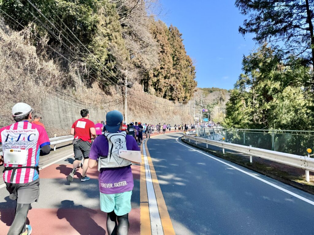 青梅マラソン 復路の様子