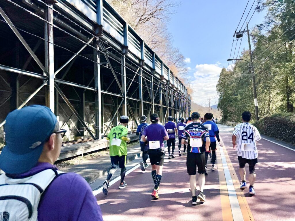 青梅マラソン 復路の様子