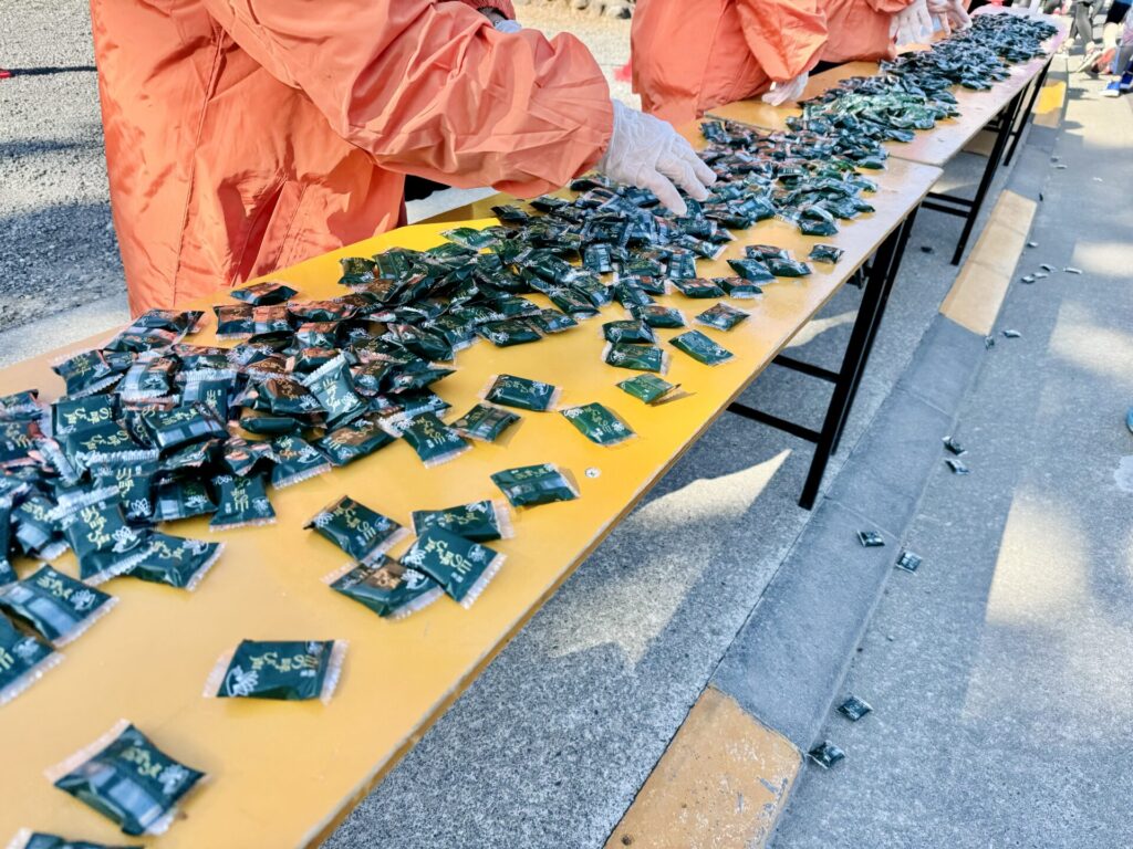 青梅マラソン 給食エイド「山の呼び声」