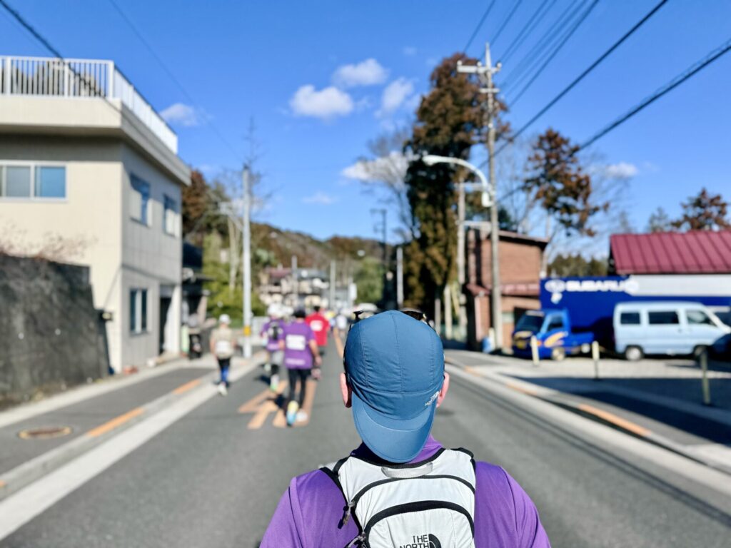 青梅マラソン 復路の様子