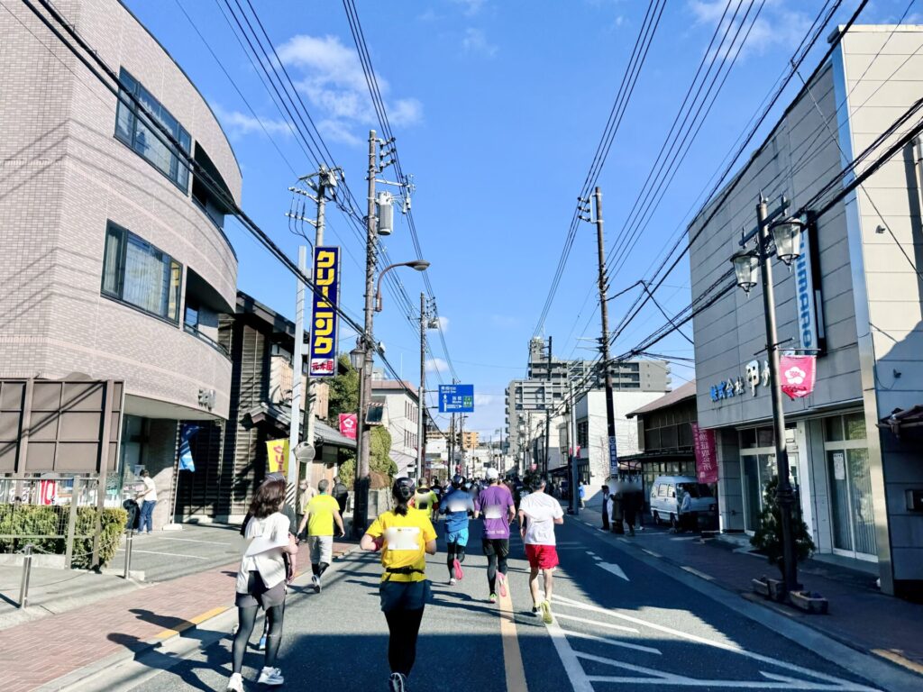 青梅マラソン 復路の様子