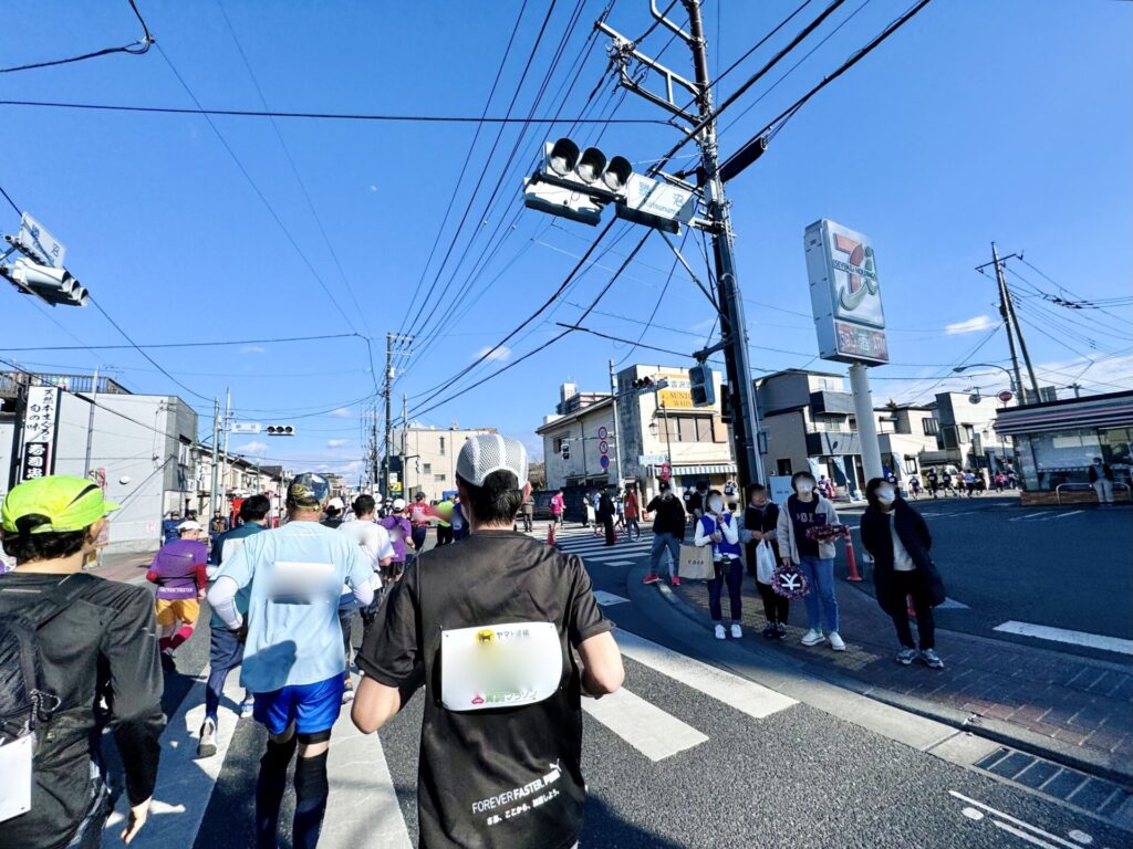 青梅マラソン 復路の様子
