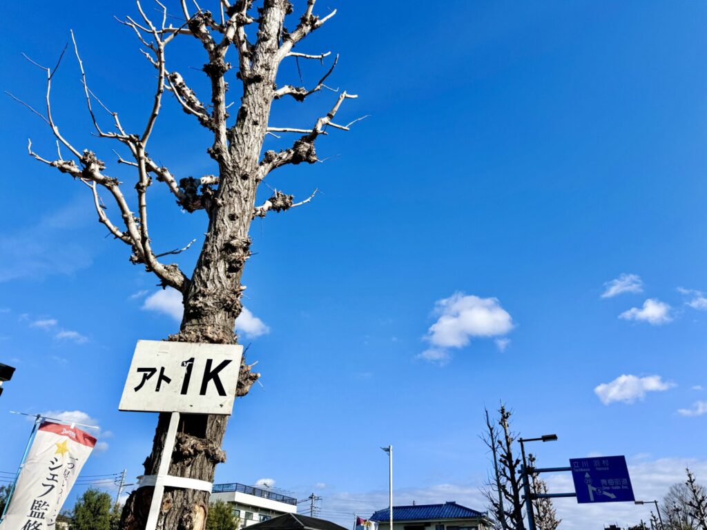 青梅マラソン 残り1kmを通過