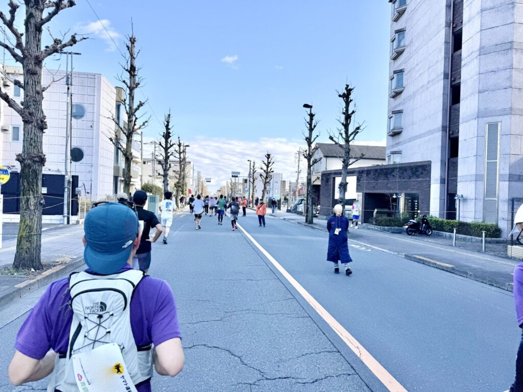 青梅マラソン 復路の様子