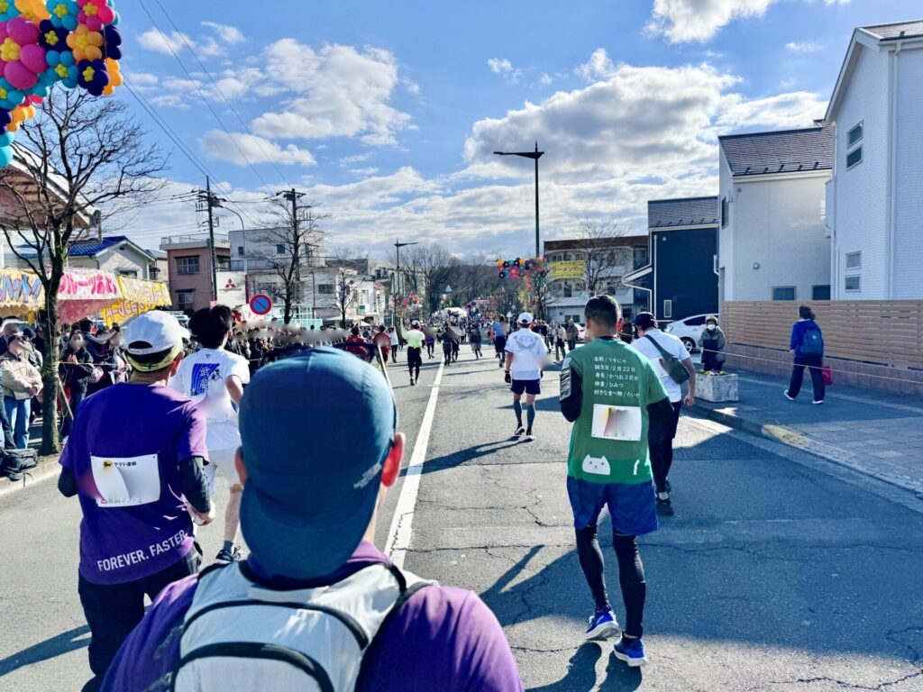 青梅マラソン 復路の様子