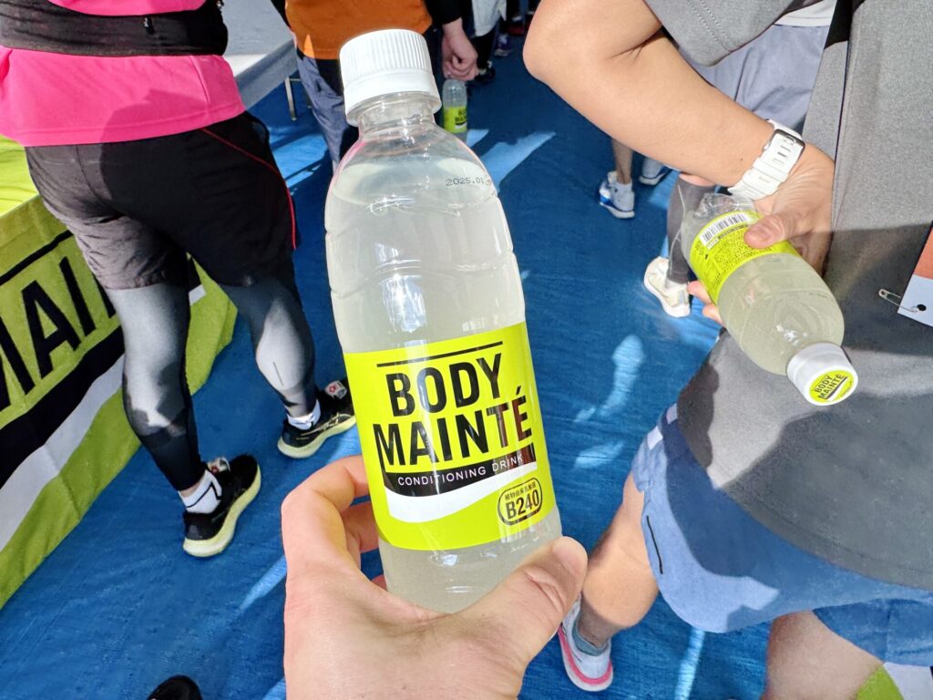 青梅マラソン 完走賞のスポーツドリンク