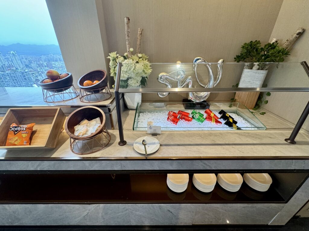 ヒルトン台北新板 エグゼクティブラウンジ ソフトドリンク