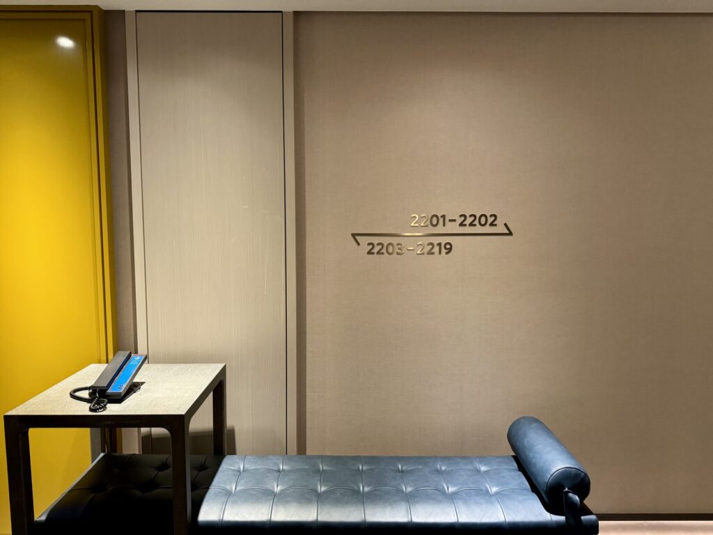 ヒルトン台北新板 客室フロア