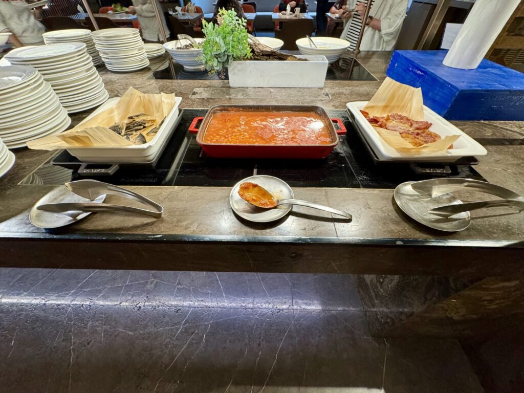 ヒルトン台北新板 朝食 ベイクドビーンズ