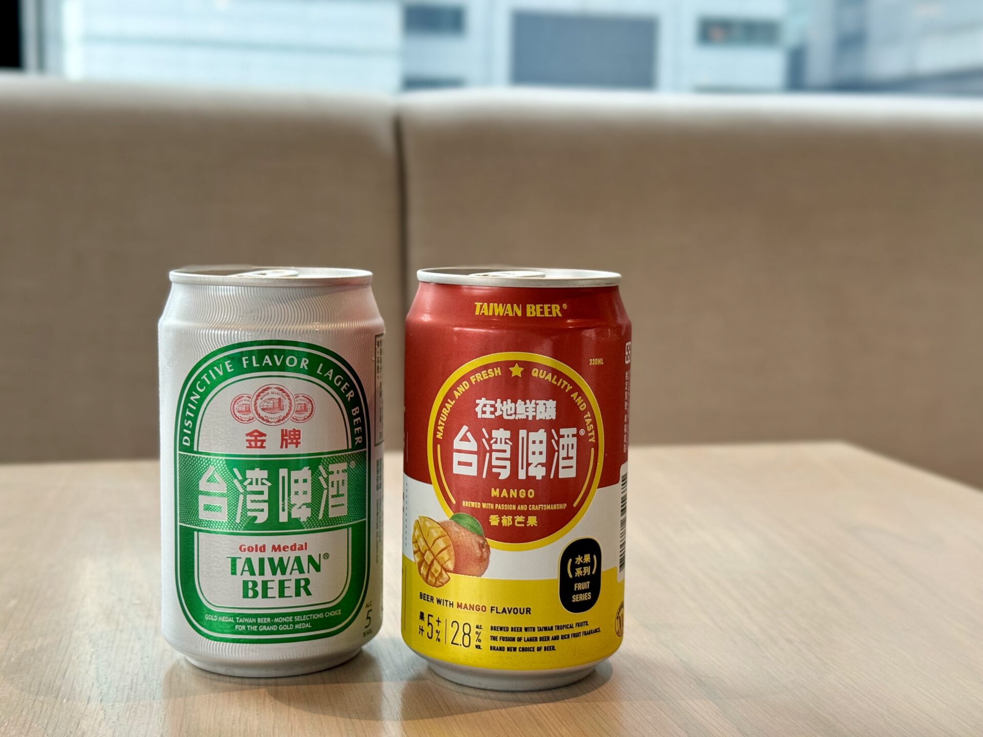 ヒルトン台北新板 朝食 台湾ビール