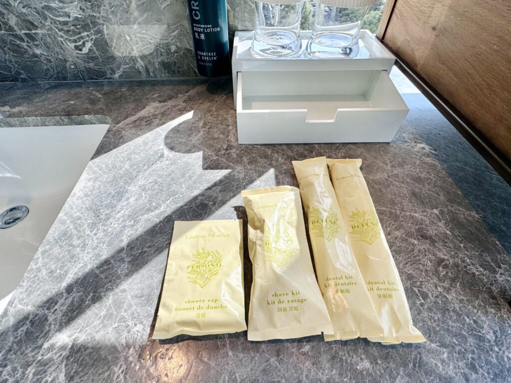 ダブルツリーbyヒルトン台北中山 コーナースイート アメニティ