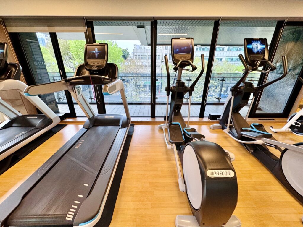 ダブルツリー台北中山 フィットネスジムの眺望