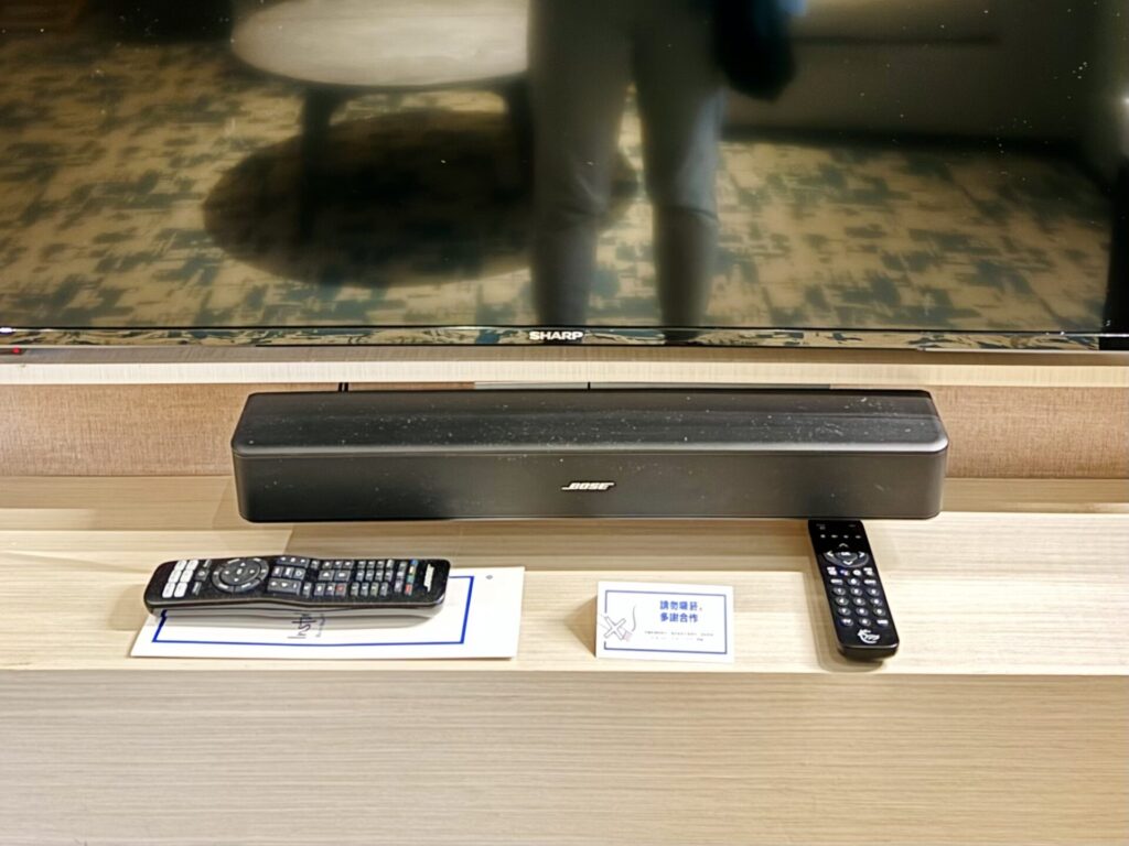 ヒルトン台北新板 デラックススイート BOSEスピーカー