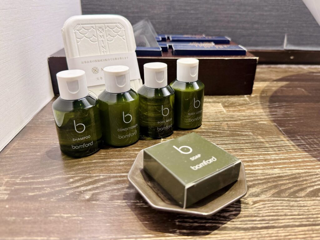 「bar hotel 箱根香山」アメニティ