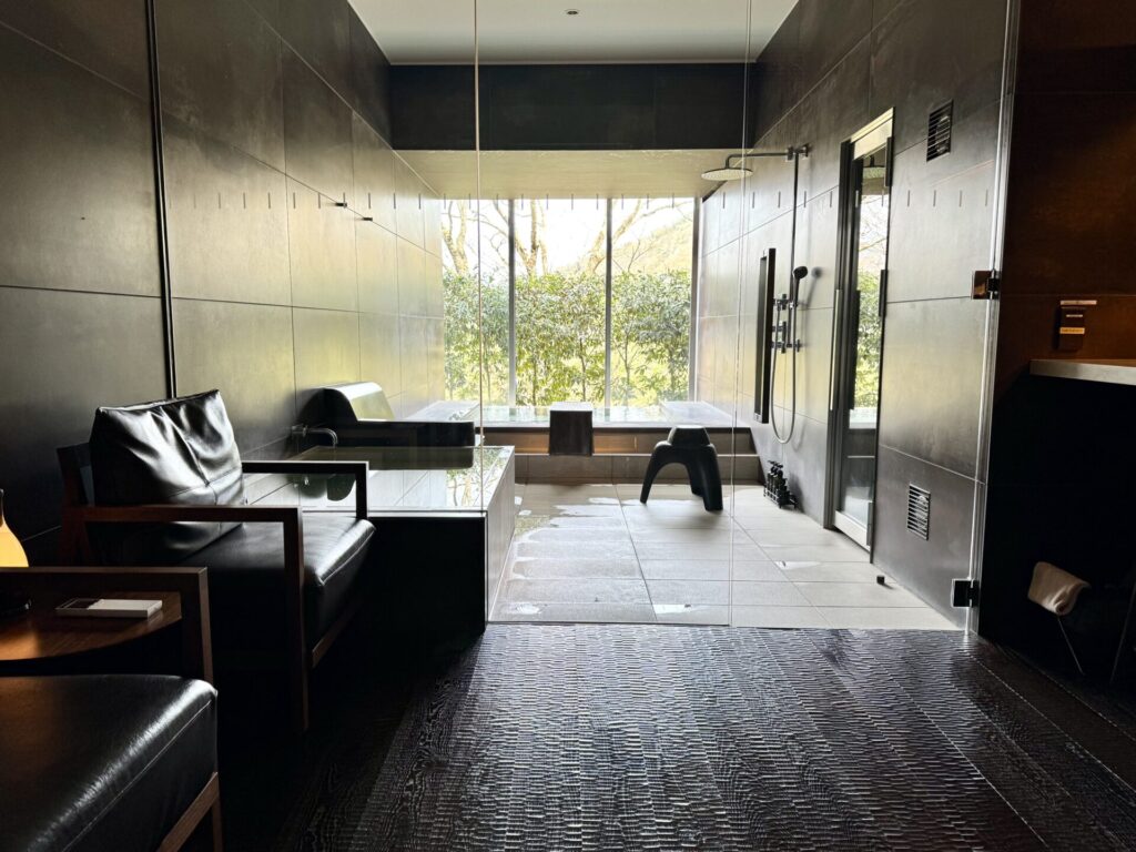 bar hotel 箱根香山 プライベートスパ&バー ブラウン 全体の様子