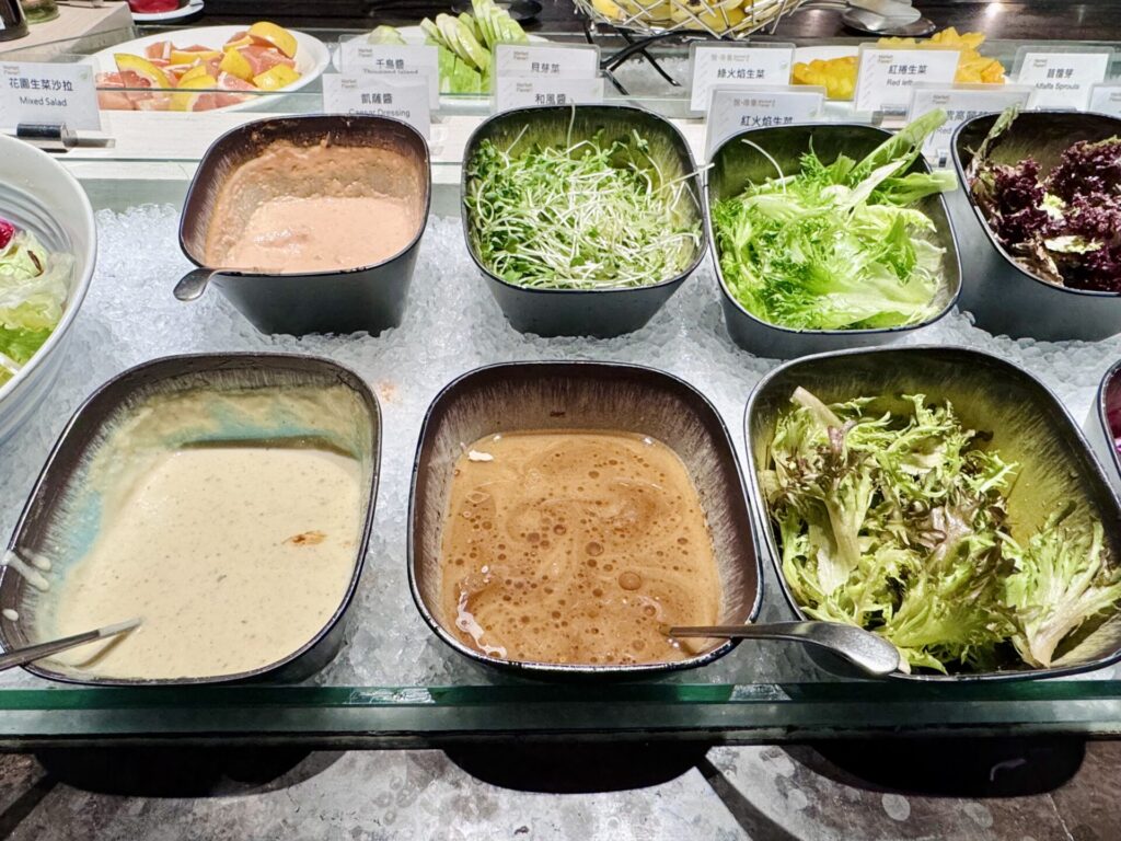 ヒルトン台北新板 朝食 サラダコーナー