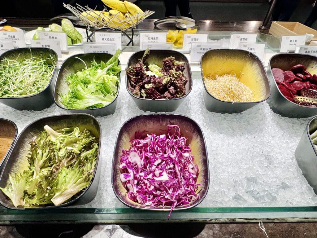 ヒルトン台北新板 朝食 サラダコーナー