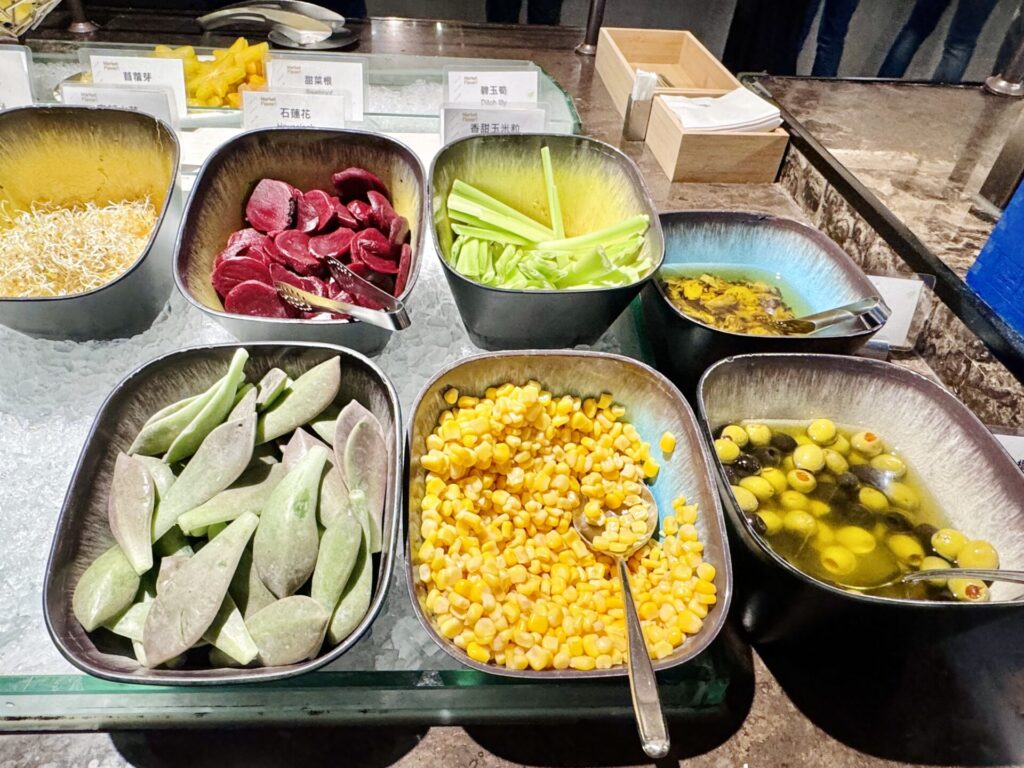 ヒルトン台北新板 朝食 サラダコーナー