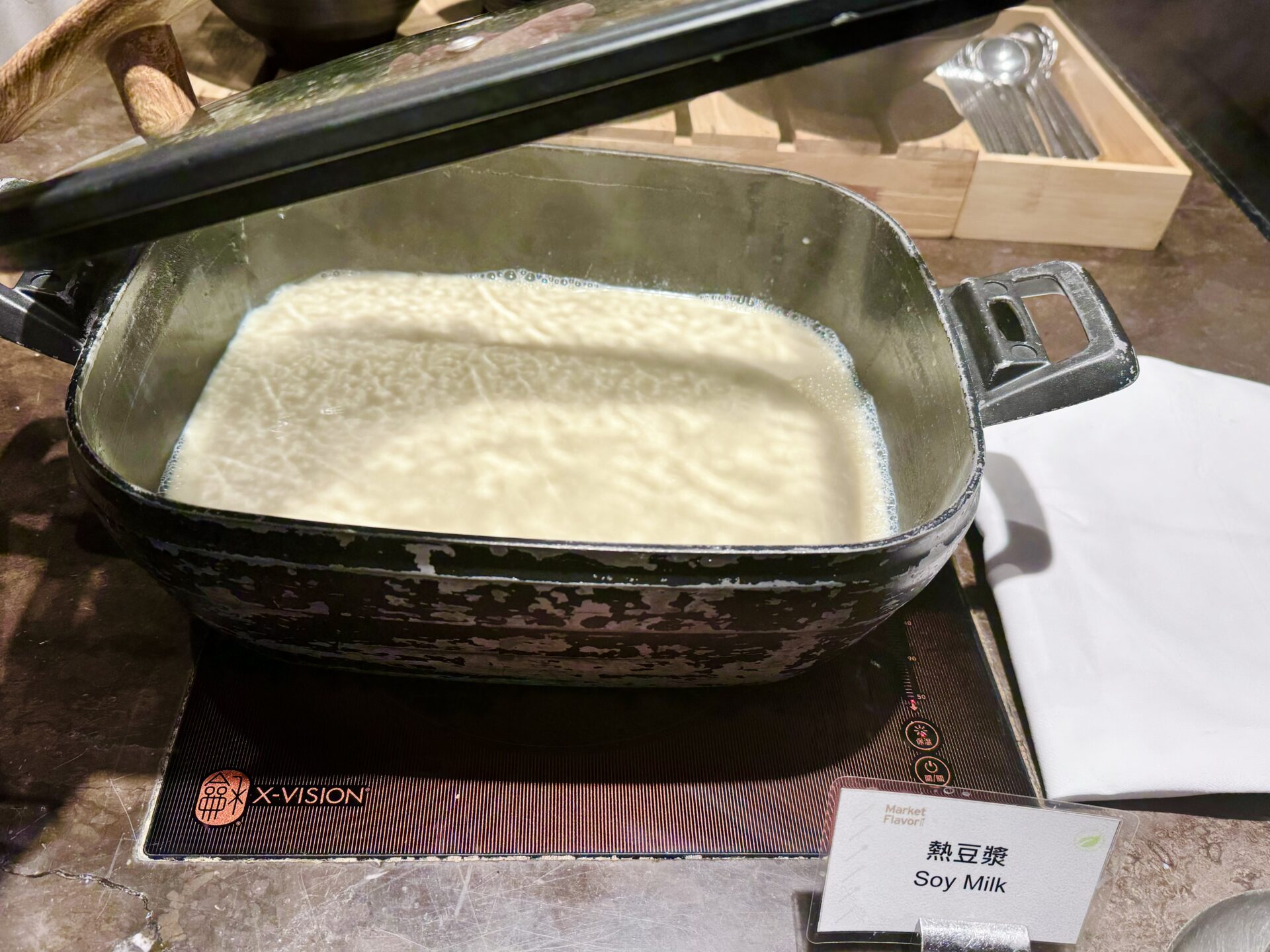 ヒルトン台北新板 朝食 豆乳コーナー
